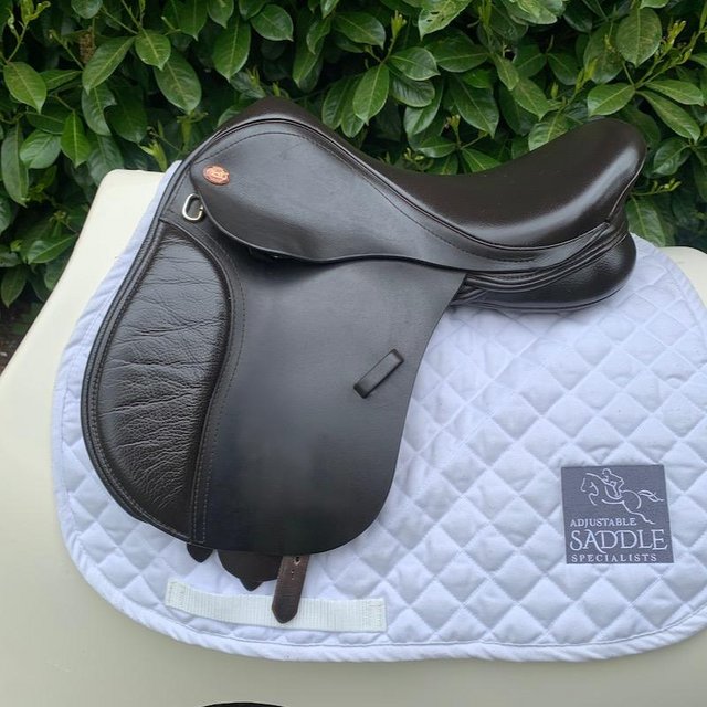 Preview of the first image of Kent & Masters 15 inch Pony Club saddle.