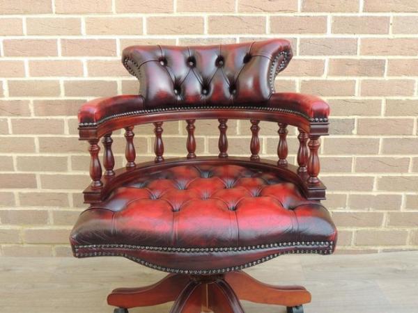 Image 13 of Chesterfield Traditional Ox Blood Chair (UK Delivery)