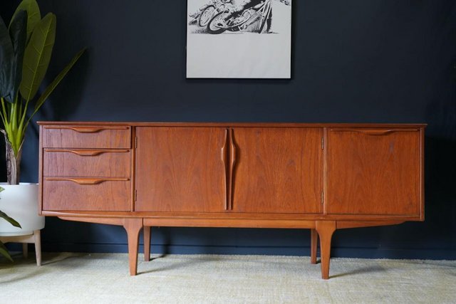 Preview of the first image of Mid Century Small Jentique Teak Sideboard Storage 1960s.