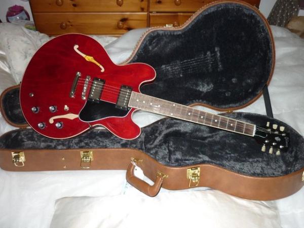 Image 1 of gibson es335 c2020,cherry red gloss