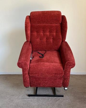 Image 8 of WILLOWBROOK ELECTRIC RISER RECLINER RED CHAIR ~ CAN DELIVER