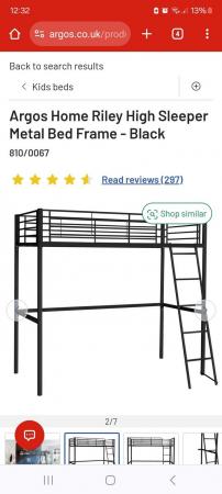 Image 3 of 2x metal single high sleeper - frames only