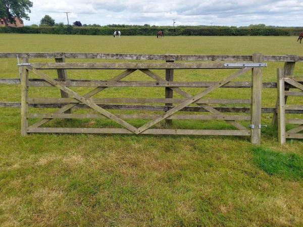 Image 1 of 12 ft fencing gates used but in good condition