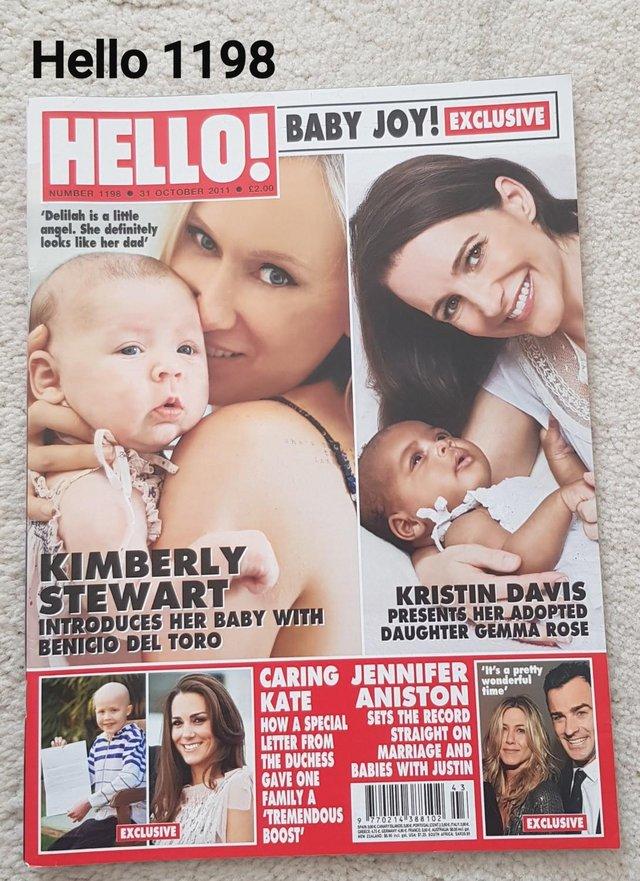 Preview of the first image of Hello Magazine 1198 - Baby Joy! Kimberley Stewart..