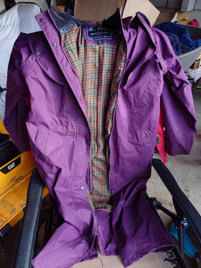 Preview of the first image of Jack Murphy full length riding coat for sale.