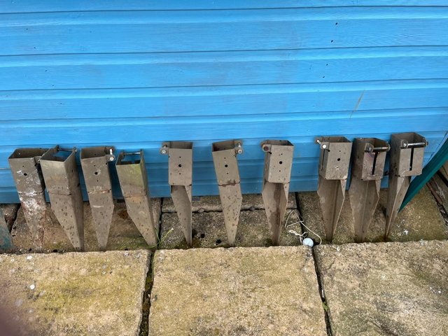 Preview of the first image of Garden Fence post spikes 75mm.