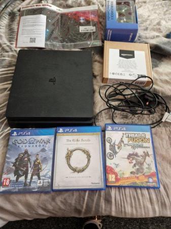 Image 1 of Ps4 500gb with 3 games one brand new
