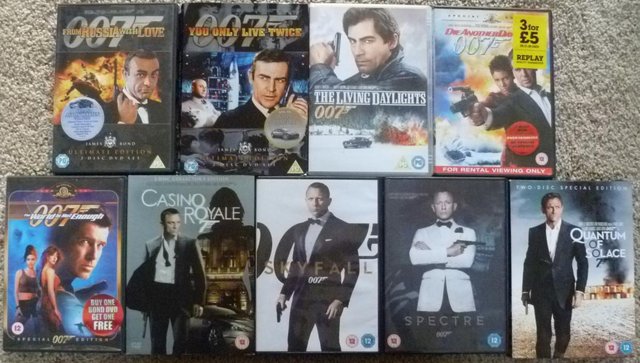 Preview of the first image of James Bond 007 joblot DVD. 10 films.