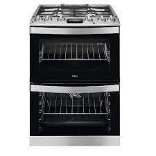 Image 1 of AEG 60CM DUAL FUEL COOKER-GLASS LID-SPECIAL LINERS-S/S-FAB