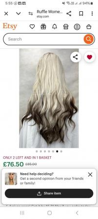 Image 1 of 2 x Ruffle blonde wigs....