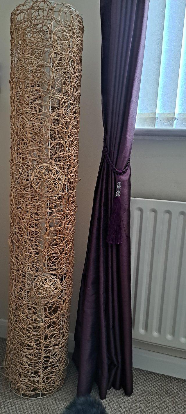 Preview of the first image of Unusal large wicker floor lamp.