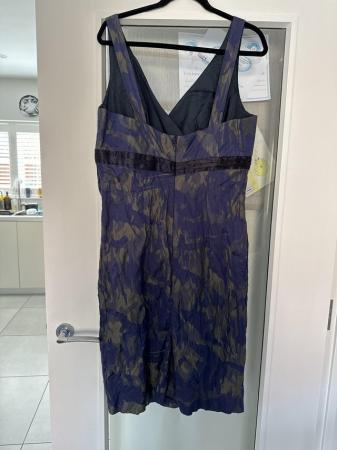 Image 3 of Libra Raffaelli MOTB dress navy and bronze size 16
