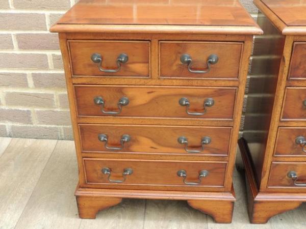 Image 12 of Pair of Burr Bedside Tables (UK Delivery)