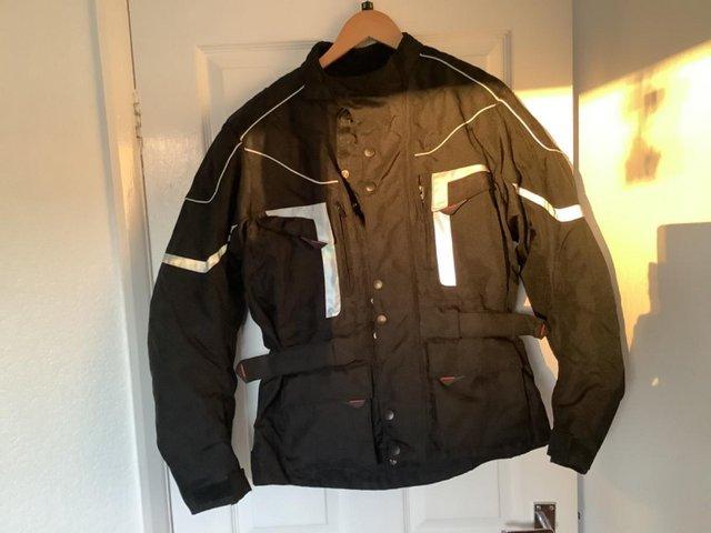 Preview of the first image of Biker Jacket Full Armour Waterproof. - Very Good Condition.