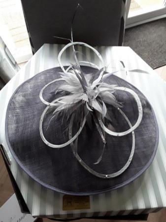 Image 1 of Mauve coloured wedding hat for mother of the bride