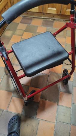 Image 2 of 4 wheeled walker never used outside