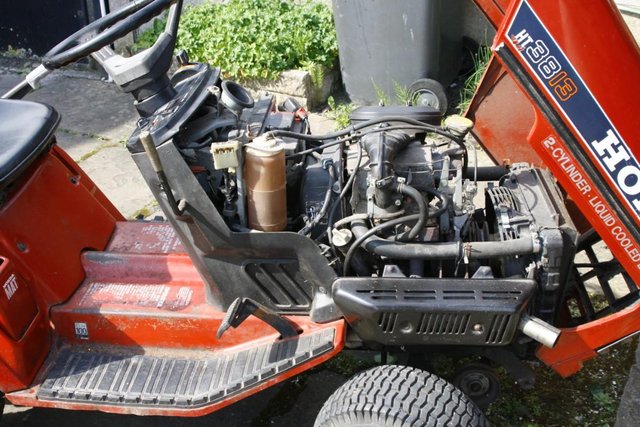 Preview of the first image of honda ride on lawn mower.