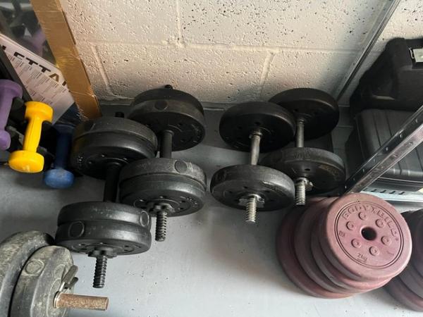 Image 2 of Weight bench and weights