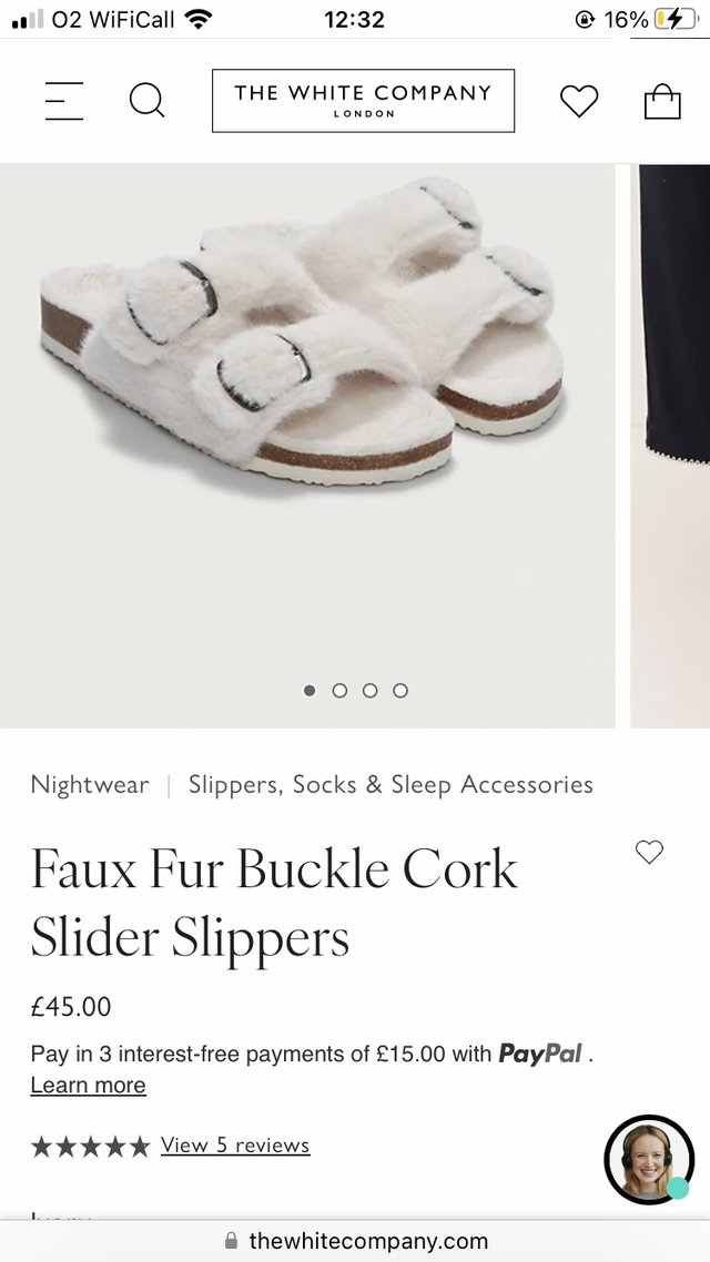 Preview of the first image of Slippers from The White Company.