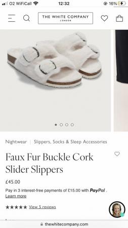 Image 1 of Slippers from The White Company