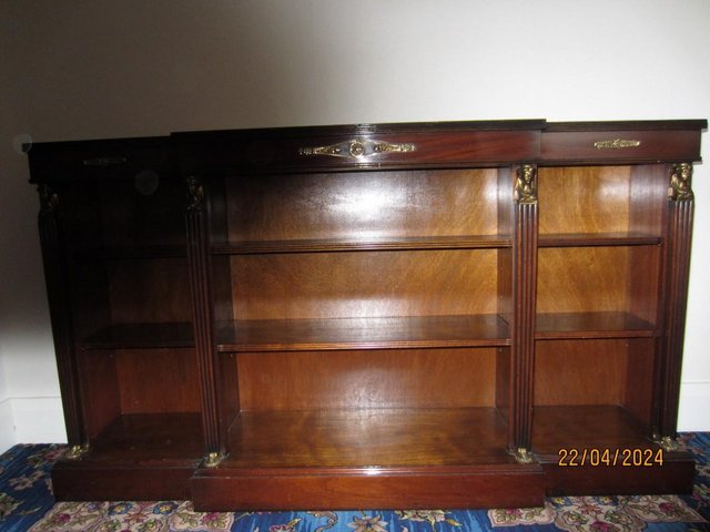 Preview of the first image of Shallow depth low open Mahogany Bookcase  ....
