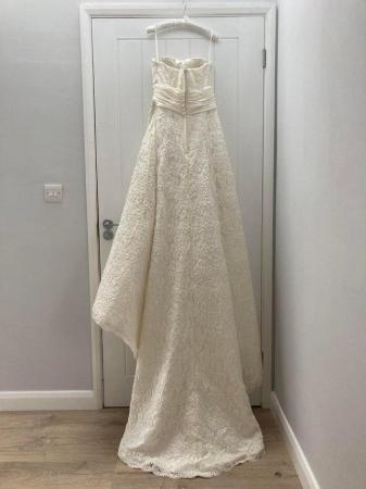 Image 2 of Fully detailed lace a-line wedding dress small / 8