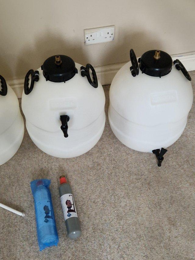 Preview of the first image of Homebrew kit 4 king keg with sparkling taps.