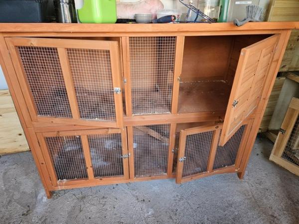 Image 1 of Pets at Home 2 tier rabbit hutch