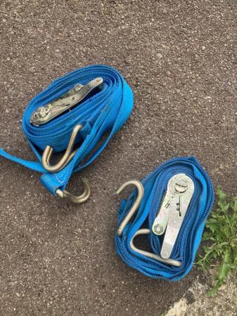 Image 3 of Two Heavy Duty Ratchet Straps
