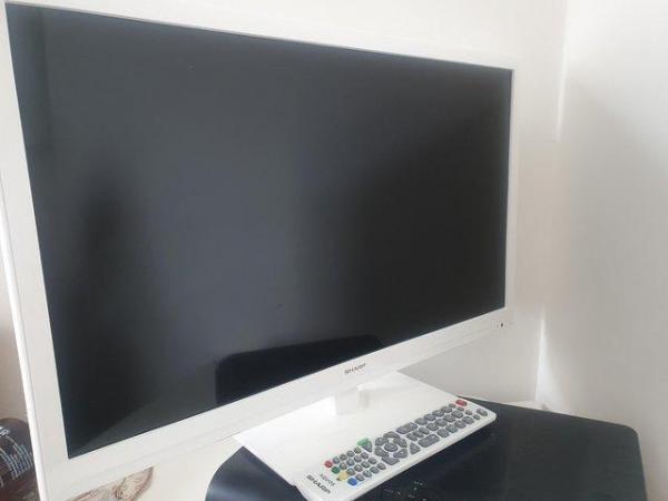 Image 1 of Sharp 24 Inch HD Ready LED TV DVD COMBI Freeview