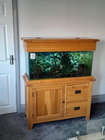 Image 5 of 200litre solid wood fish tank