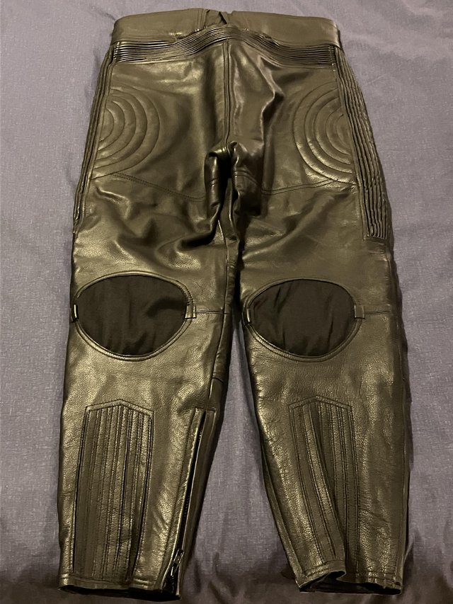 Preview of the first image of Leather motorcycle trousers.