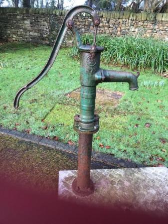 Image 1 of Old hand operated cast iron water pump