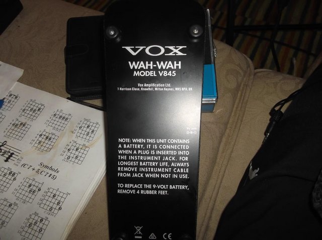 Preview of the first image of vox wah pedal black used but as new.