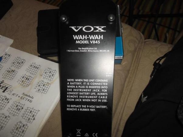 Image 1 of vox wah pedal black used but as new