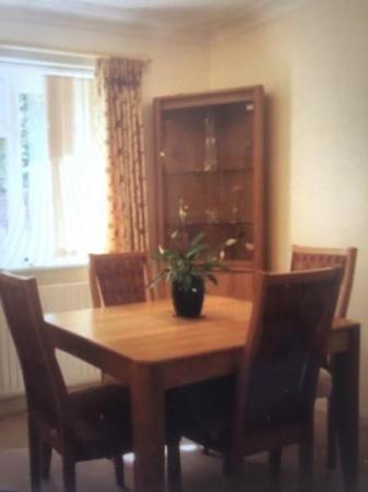 Image 1 of ERCOL DINING TABLE & 4 CHAIRS IN EXCELLENT CONDITION
