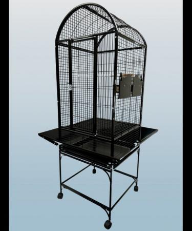 Image 4 of Parrot-Supplies Alabama Dome Top Parrot Cage Black