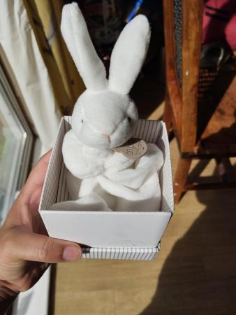 Image 2 of Doudou et Compagnie Natural Rabbit and Toweling with Gift Bo