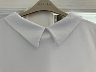 Image 3 of Hobbs short sleeved white - front round neck size M