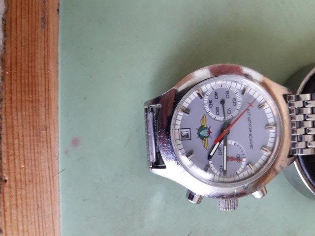Preview of the first image of Vintage  Poljot Shturmanskie Chronograph Watch.