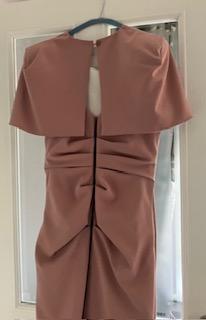 Image 3 of Kevan Jon Blush ruched dress/cape Size 14 never been worn