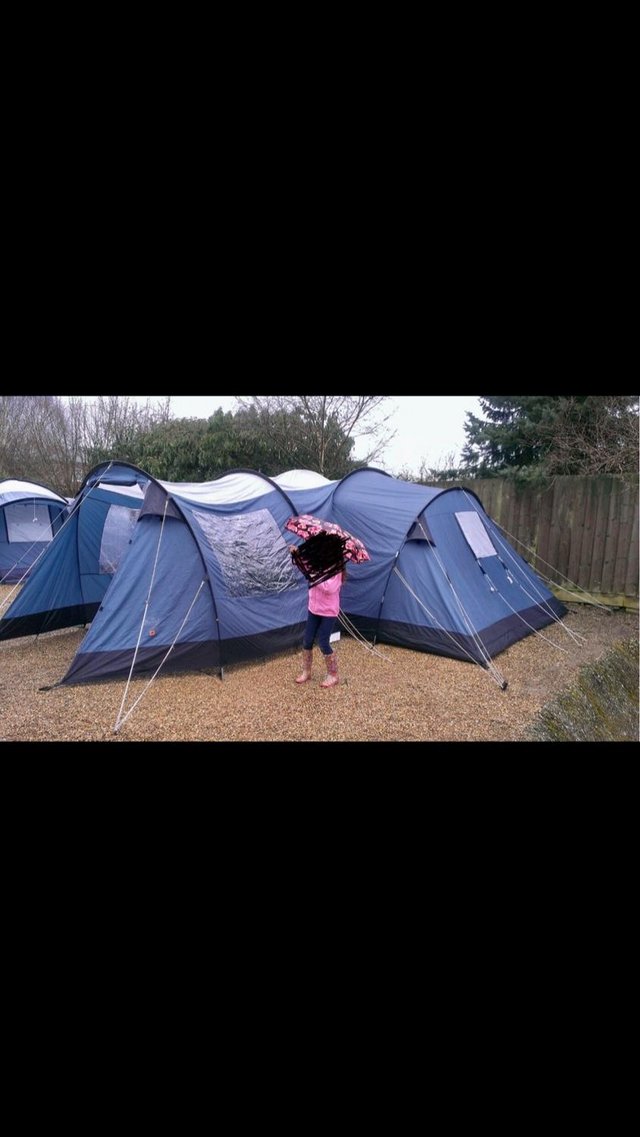 Preview of the first image of Family tent, plus porch extension, carpet & footprint VGC.