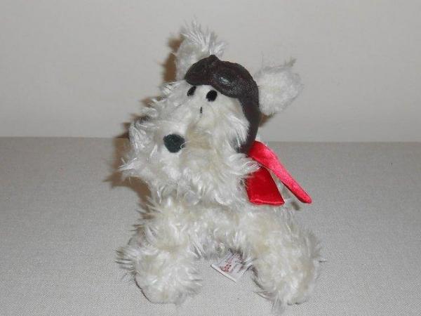 Image 1 of Aviator ‘Curly’ the dog - vintage Russ Berrie soft toy