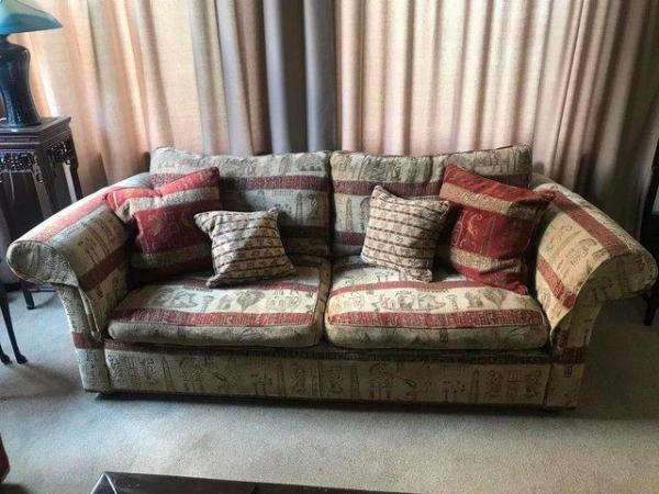 Image 1 of Duresta Sofa and Armchair with 4 Cushions Included