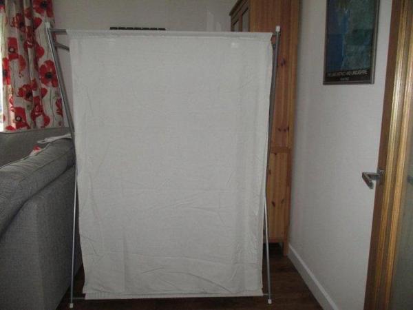 Image 1 of White canvas wardrobe for sale.