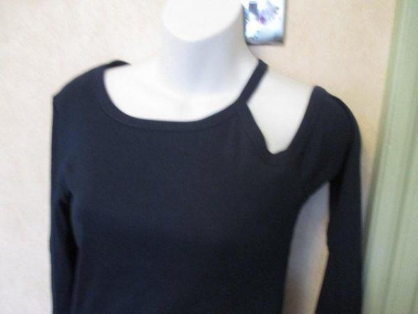 Image 2 of NAVY LONG SLEEVED TOP - RAINBOW - NEW