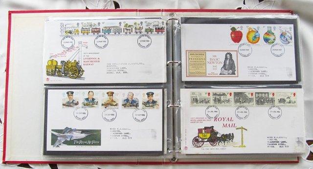 Image 2 of Over 50 mainly 'First Day' Stamp covers in album