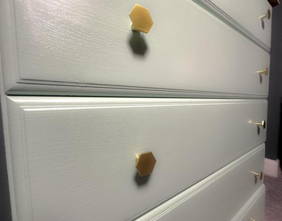 Image 1 of Chest of Drawers (5 Drawers, Pistachio Green)