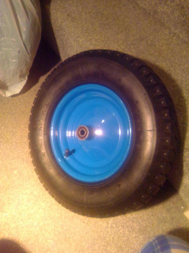 Preview of the first image of 16inch wheel barrow metal wheel.