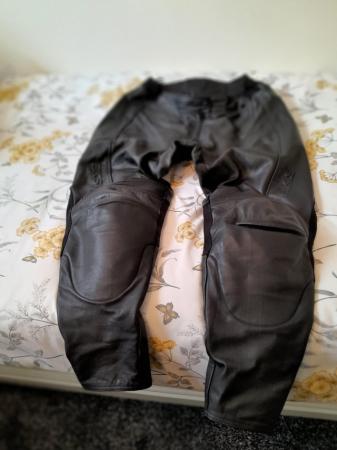 Image 1 of BKS BLACK LEATHER WOMENS MOTORCYCLE TROUSERS